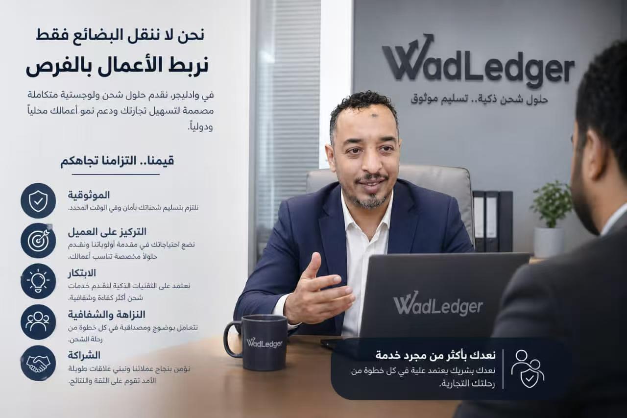 WadLedger لخدمات الشحن المتكاملة من الصين